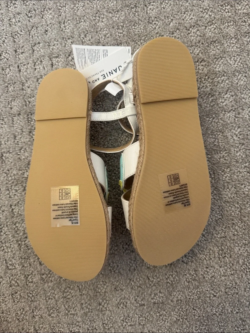 Janie and Jack fruit sandals